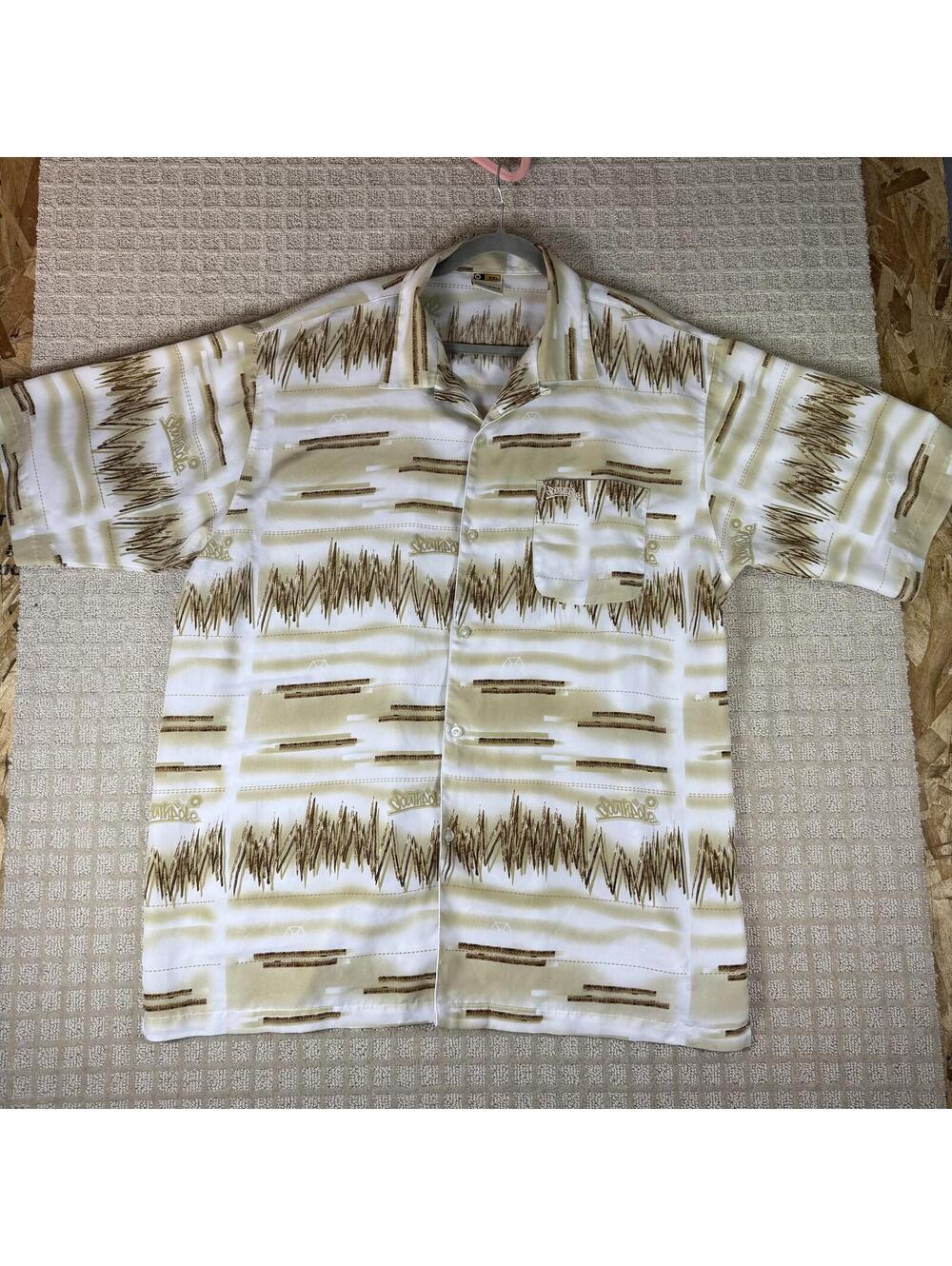 Y2K Southpole Graphic Print Button Up Shirt XXL
